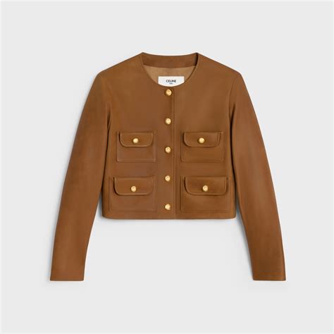 celine large collar jacket|PURE COLLAR JACKET IN PATINA FINISH SUEDE .